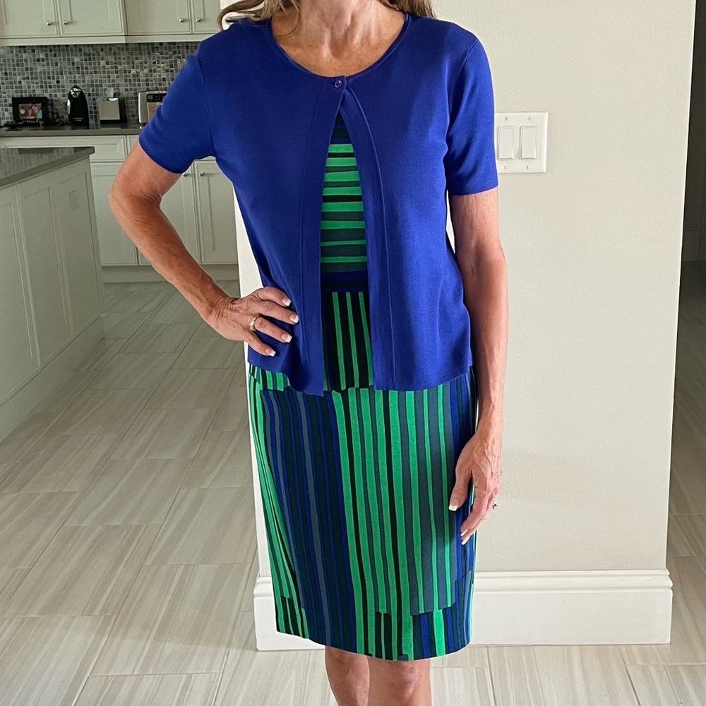 MaxMara sleeveless Dress and Matching Sweater - Picture 6 of 15